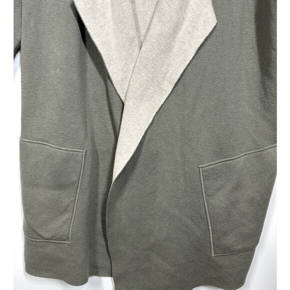 J. Jill Reversible Open Cardigan Sweater Drape Style Size XS Oversized Casual - Picture 3 of 11